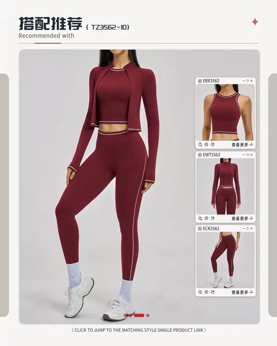 Model wearing a matching GOSMANO activewear set